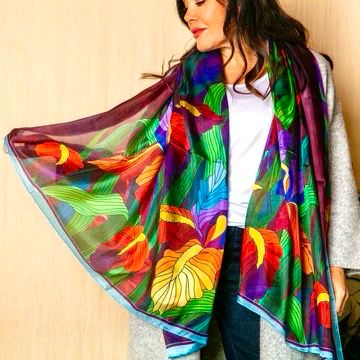 Sumptuous Silks – 100% Pure Silk Spring Scarves