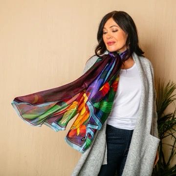 Sumptuous Silks – 100% Pure Silk Spring Scarves