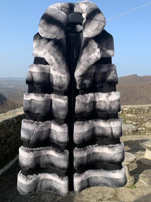 Paris Calling - Luxe Faux Fur Knee-Length Gilet