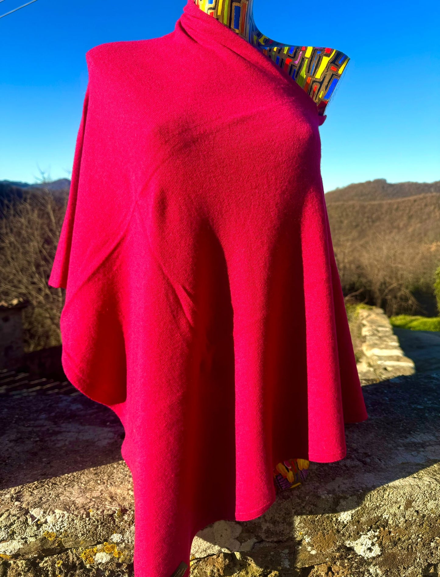Luxurious Italian Cashmere Poncho