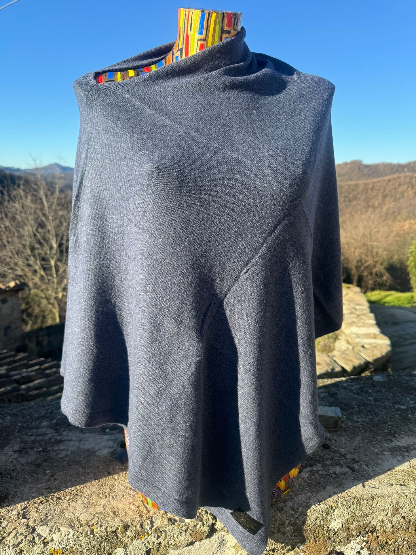 Luxurious Italian Cashmere Poncho