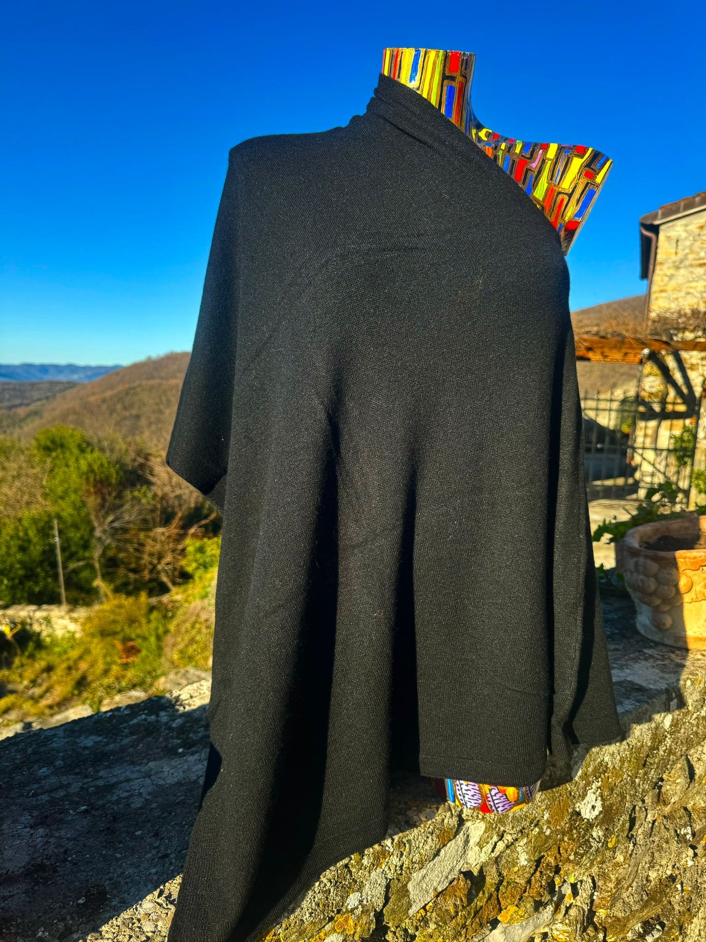 Luxurious Italian Cashmere Poncho