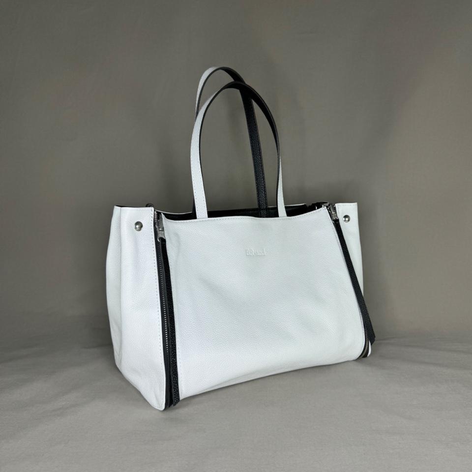 Alpha Milano Reversible Leather Shopper – Luxury & Versatility