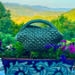 Handmade Silver Eco Leather Clutch Bag