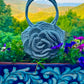 Hand Crocheted Floral Clutch Bag