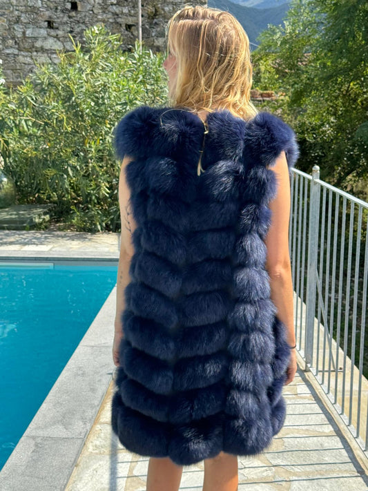 Luxe Fox Fur Vest Gilet