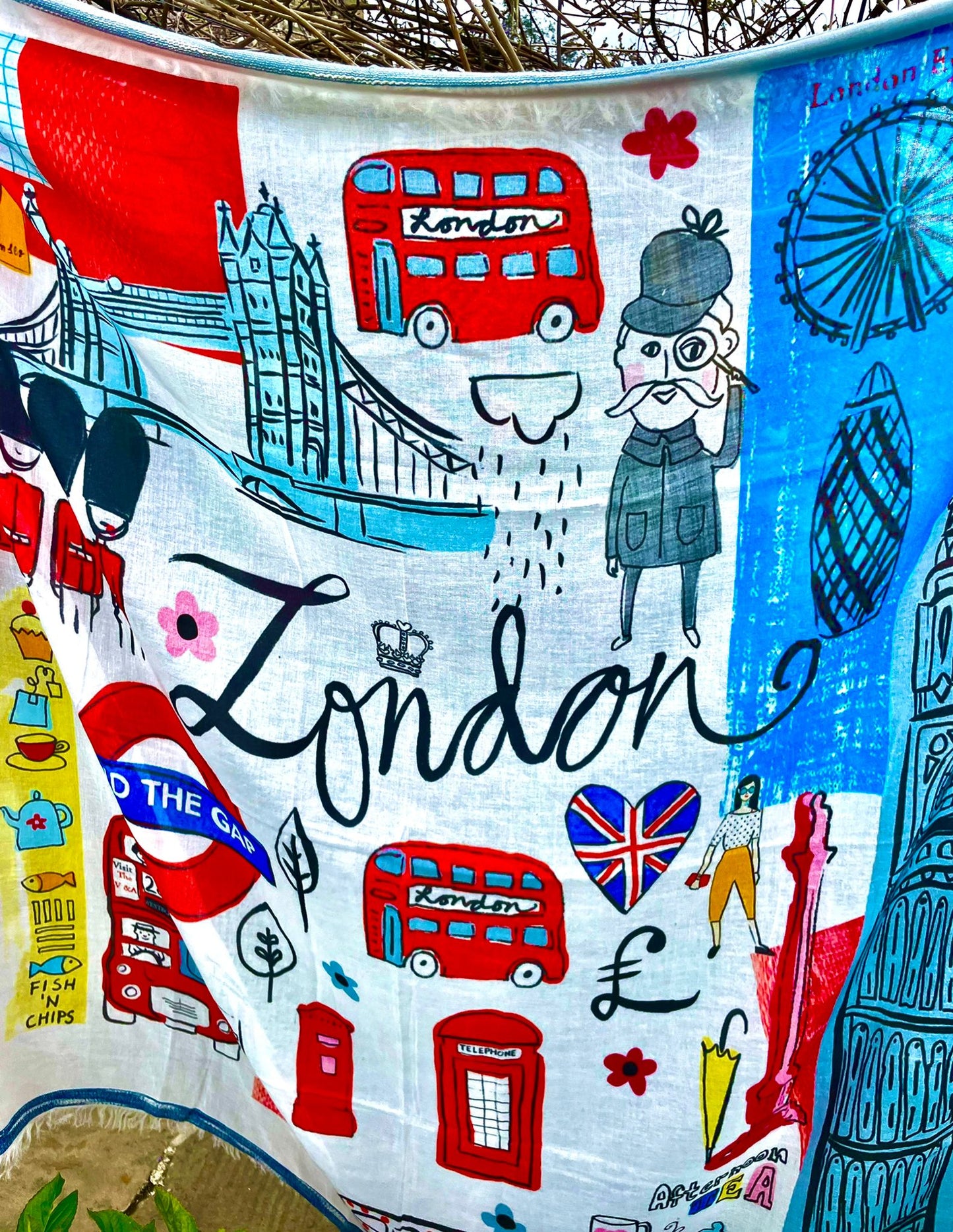 Around the World - London Town - Cashmere & Modal Scarf