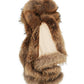Cashmere Wrap with Natural Brown Fox Fur Trim